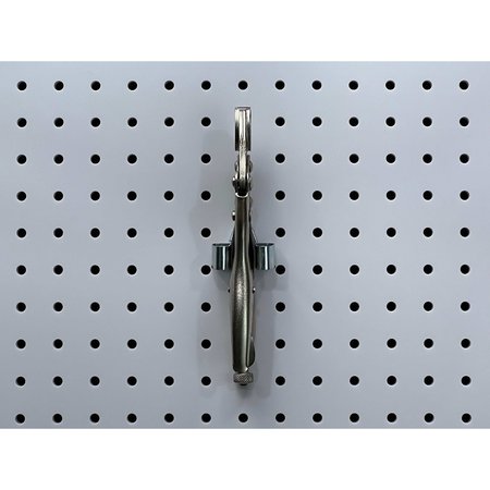 Triton Products 1/2 In. to 1 In. Hold Range Steel Standard Spring Clip for 1/8 In. and 1/4 In. Pegboard 3 Pack 210